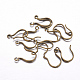 Brass Earring Hooks KK-P8066-AB-NF-1
