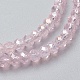 Electroplate Glass Beads Strands EGLA-F124-FR-B05-3