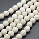 Brins de perles de pierre de lave synthétique G-F549-10mm-B14-2