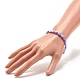 Bling Nachahmung Edelstein Glas Teardrop Perlen Stretch-Armband für Frauen BJEW-JB07421-3