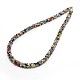 Colliers de perles en verre à facettes NJEW-J020-01-1