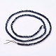 Crystal Glass Beads Strands X-GLAA-D032-2.5x2-27-2