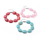 Bracelets de perles d'imitation de pierres précieuses acryliques BJEW-JB04683-1