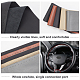 Cubierta de volante de cuero genuino de costura a mano de diy AJEW-WH0189-32-4