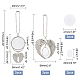SUPERFINDINGS 4 Sets 2 Style  Alloy Pendant Decoration Cabochon Settings AJEW-FH0002-02-4