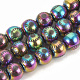 Electroplate Non-magnetic Synthetic Hematite Beads Strands G-T065-10mm-03A-1