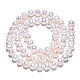 Fili di perle di perle d'acqua dolce coltivate naturali PEAR-N013-06R-4