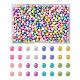 Pandahall Schmuck 800 Stück 8 Farben undurchsichtige Acrylperlen MACR-PJ0001-05-1
