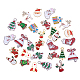 サニークルーアロイエナメルペンダント/チャーム  クリスマステーマ  混合図形  ミックスカラー  7.4x7.2x1.7cm  30個/箱 ENAM-SC0001-03-6
