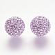 Half Drilled Czech Crystal Rhinestone Pave Disco Ball Beads RB-A059-H12mm-PP9-371-2
