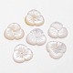 Flower Natural White Shell Beads SSHEL-I013-01-1