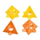 Ahadermaker 2 набор 2 стильных треугольных пластиковых рамок для поддержки нитей AJEW-GA0003-80-1
