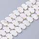 Perles de coquillage blanc naturel X-SSHEL-Q298-07-1