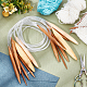 CHGCRAFT 7 Size Bamboo Circular Knitting Needle Circular Knitting Needles with Clear PVC Plastic Tube for Handmade Knitting DIY and Most Weaven Yarn Projects DIY-CA0005-02-4