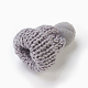 Плетеная шапка из шерсти ручной работы AJEW-L066-B04-2