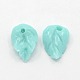 Synthetic Coral Leaf Charms Pendants CORA-A004-D03-1