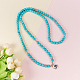 SUNNYCLUE 1 Bag DIY 108 Mala Prayer Beads Wrap Bracelets Necklace Making Kit Natural Turquoise Gemstone 8mm Jewelry Starter Kit DIY-SC0005-47-6