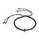 (vendita di fabbrica di feste di gioielli) braccialetti di perline intrecciate con cavo di nylon regolabile BJEW-JB05016-02-1