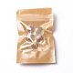 Bolsa de papel con cierre de cremallera de embalaje de papel kraft biodegradable ecológico CARB-P002-04-2