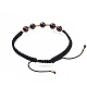 Adjustable Natural Gemstone Braided Bead Bracelets BJEW-JB04599-3