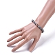 Buddha Natural Netstone Beads Stretch Bracelets BJEW-JB04977-04-4