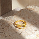 Shegrace ajustable 925 anillos de rama de plata esterlina JR833B-2