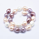 Chapelets de perles en coquille électrolytique BSHE-F013-03-3