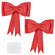 CRASPIRE 2PCS Red Bow 3D Wrapping Bows 8 inch Christmas Ornaments Foam Wreath Bows Wedding Party Decoration for Wedding Birthday Christmas Valentine's Day DIY-CP0008-15A-1