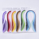 DIY Papier Quilling Strips Sets: zufällige Farbe Papier Quilling Strips DIY-S038-004-3