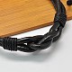 Mens Valentines Day Gift Ideas Leather Cord Bracelets BJEW-A062-M-3