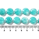 Naturweiß gefärbt Jade Perlen Stränge G-NH0004-014-5
