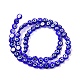 Chapelets de perles rondes de chalumeau manuelles de mauvais œil LAMP-L058-6mm-04-2