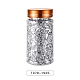 UVジェルネイルアートアルミホイルチップ  ネイルアートキラキラ装飾  銀  ボトル：105x50mm  約2 G /ボトル MRMJ-T078-192S-2