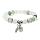 Bracelets extensibles en perles de quartz naturel BJEW-TA00400-1