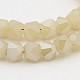 Chapelets de perles en verre électrolytique d'imitation jade EGLA-J076-FR04-1