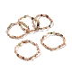 Bracelets extensibles en perles de quartz rutile naturel BJEW-K213-38-1