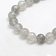 Natural Gemstone Cloudy Quartz Faceted Round Bead Strands X-G-O021-8mm-03A-2