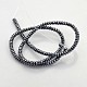 Electroplate Non-magnetic Synthetic Hematite Beads Strands G-J208B-01-2