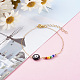 Bracelets de perles au chalumeau mauvais œil BJEW-JB06159-02-5