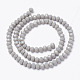 Chapelets de perles en verre opaque de couleur unie EGLA-A034-P4mm-D10-2