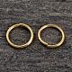 Real 18K Gold Plated 925 Sterling Silver Open Jump Rings STER-H135-0.8x8mm-G-1