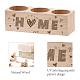 3 Hole Wood Candle Holders DIY-WH0375-003-3