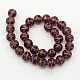 Round Shaped Handmade Gold Sand Lampwork Beads Strands LAMP-L001-10mm-05-2