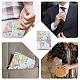Creatcabin обложка для паспорта карта мира карта для путешествий чехол для паспорта кошелек с чехлом для карт застежка на резинке для деловых кредитных карт посадочные талоны для женщин и мужчин AJEW-CN0001-12A-6