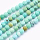 Chapelets de perles en turquoise naturelle G-O166-17-2mm-1