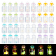 Ahadermaker 36pcs 6 colores colgantes de plástico luminoso KY-GA0001-22-1