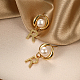 Pendientes de perlas de imitación FN6270-3