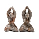 Figurines de déesse du yoga de guérison sculptées en pierre de netstone naturelle DJEW-D012-06C-1