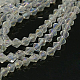 Chapelets de perles en verre transparent manuelles X-G02QC0P1-1