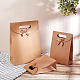 PandaHall 24 pcs 3 Sizes Kraft Paper Gift Bag with Ribbon Bowknot CARB-PH0002-06-7